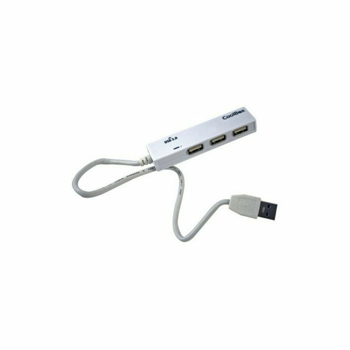 Hub USB 3 Porturi CoolBox COO-H413 Alb Negru