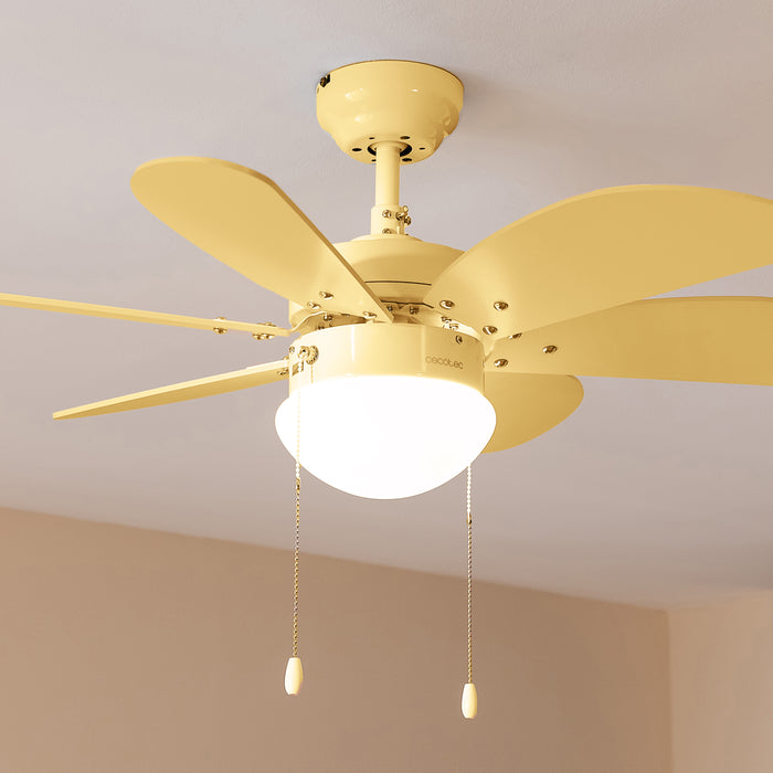 Ventilator de tavan cu iluminare Cecotec EnergySilence Aero 3600 Vision Full SunLight, 50 W, diametru 92 cm, 3 viteze