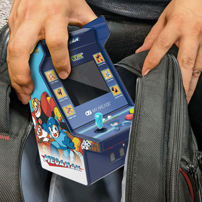 Consolă de Jocuri Portabilă My Arcade Micro Player PRO - Megaman Retro Games Albastru