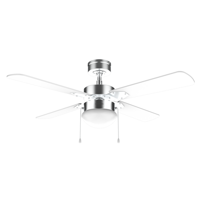 Ventilator de tavan cu iluminare Cecotec EnergySilence Aero 450 IronWhite, 50 W, diametru 106 cm, 3 trepte