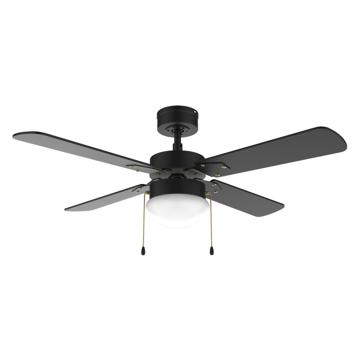 Ventilator de tavan cu lumină Cecotec EnergySilence Aero 450 FullBlack, 50 W, 3 trepte, 4 pale, negru