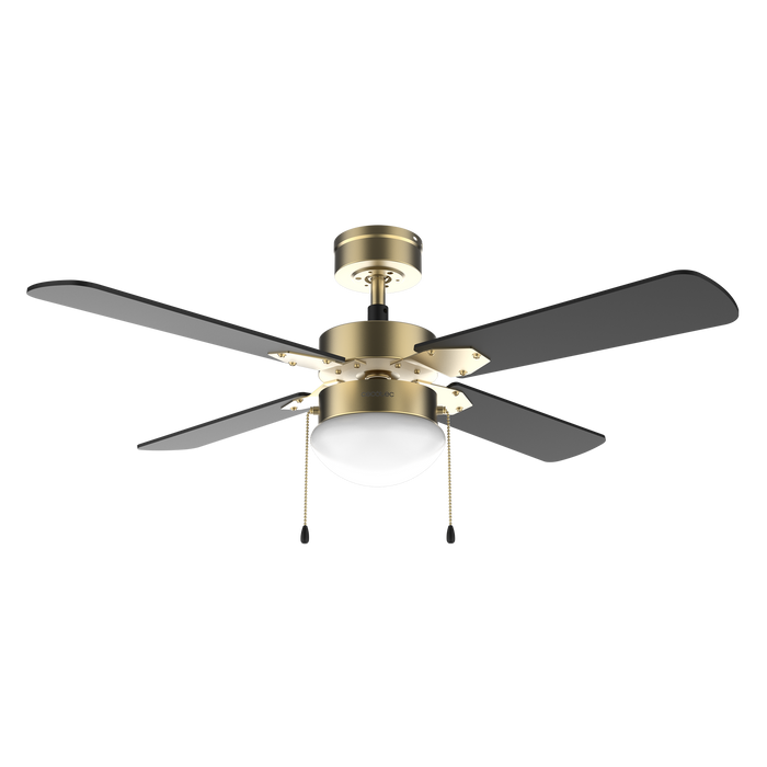 Ventilator de tavan cu iluminare Cecotec EnergySilence Aero 450 GoldBlack, 50 W, diametru 106 cm, 3 trepte