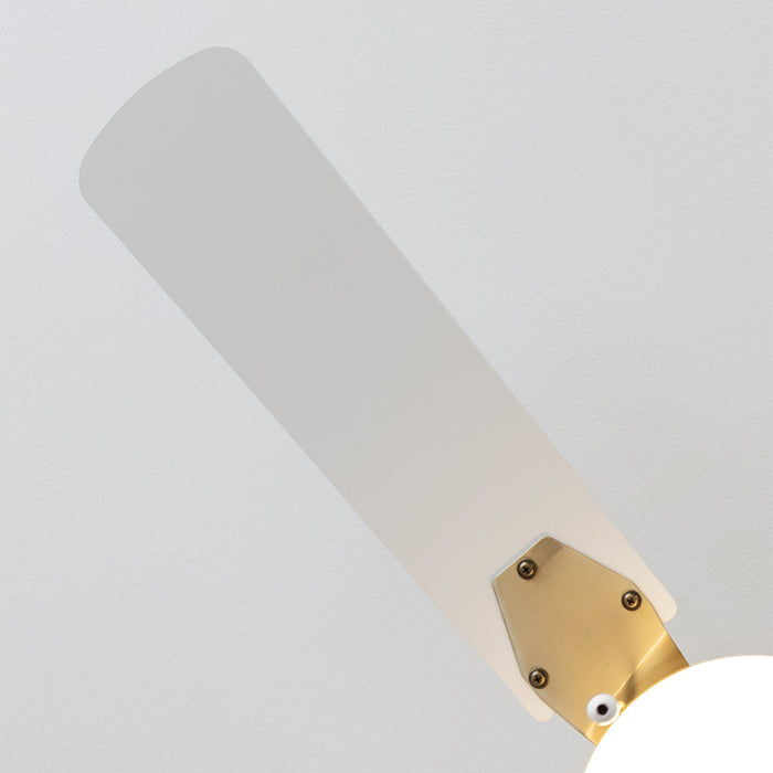 Ventilator de tavan cu lampă Cecotec EnergySilence Aero 450 GoldWhite, 50 W, diametru 107 cm, 3 viteze