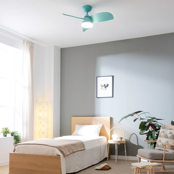 Ventilator de tavan cu iluminare Cecotec EnergySilence Aero 3050 Sky, 35 W, 6 trepte, 3 pale