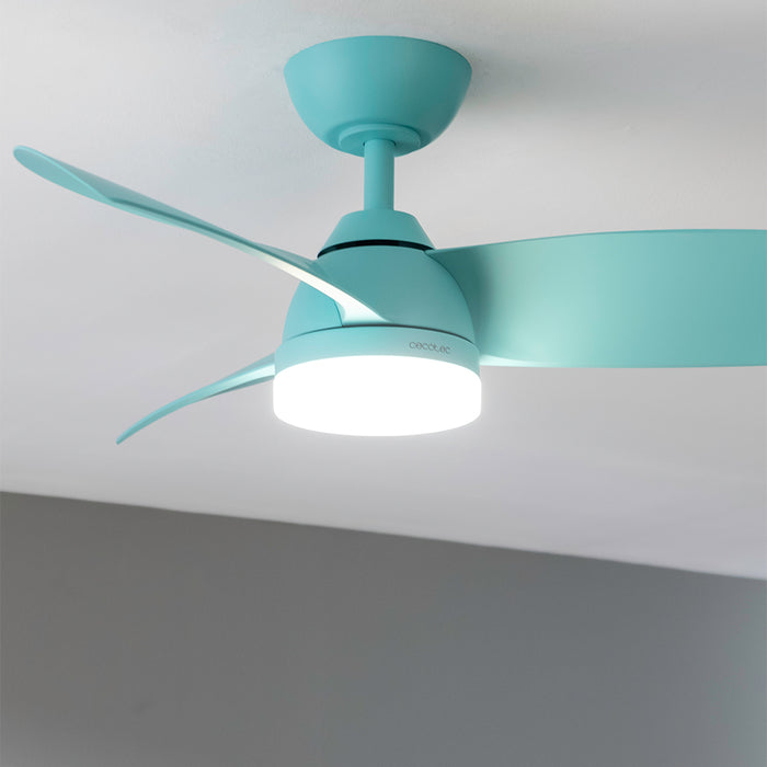 Ventilator de tavan cu iluminare Cecotec EnergySilence Aero 3050 Sky, 35 W, 6 trepte, 3 pale