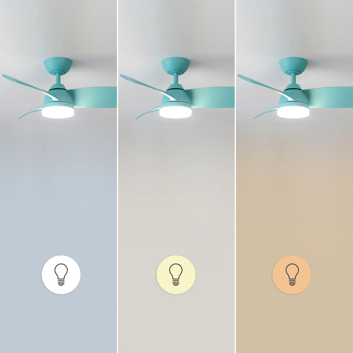 Ventilator de tavan cu iluminare Cecotec EnergySilence Aero 3050 Sky, 35 W, 6 trepte, 3 pale