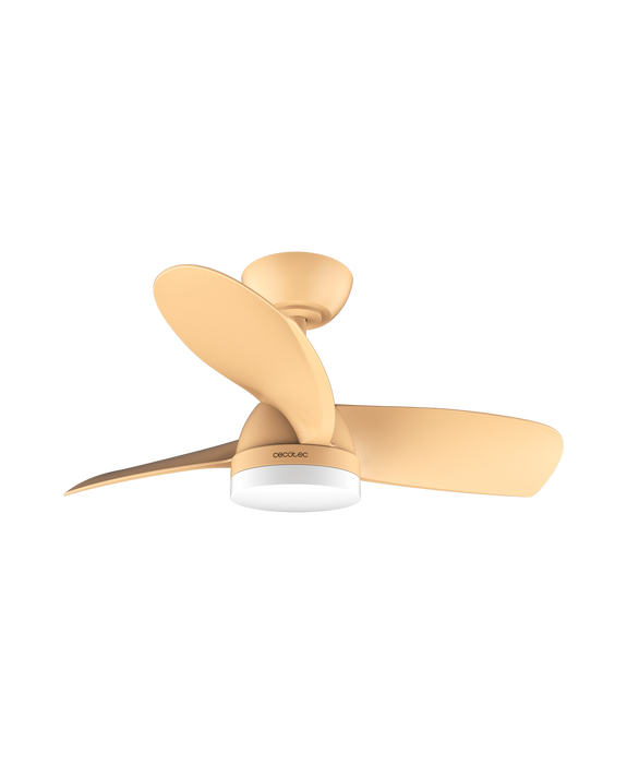 Ventilator de tavan cu iluminare Cecotec EnergySilence Aero 3050 Orange, 35 W, 6 trepte, portocaliu