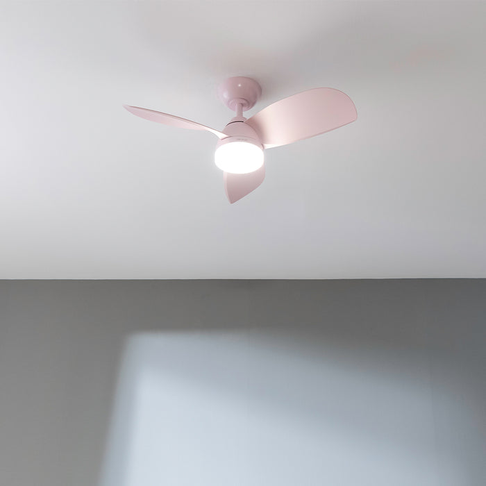 Ventilator de tavan cu iluminare Cecotec EnergySilence Aero 3050 Pink, 35 W, 6 trepte, roz