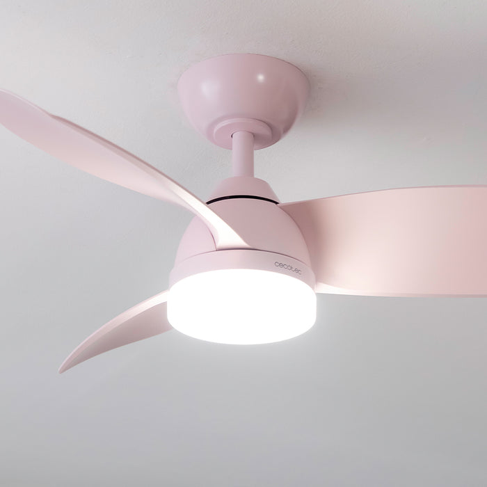 Ventilator de tavan cu iluminare Cecotec EnergySilence Aero 3050 Pink, 35 W, 6 trepte, roz