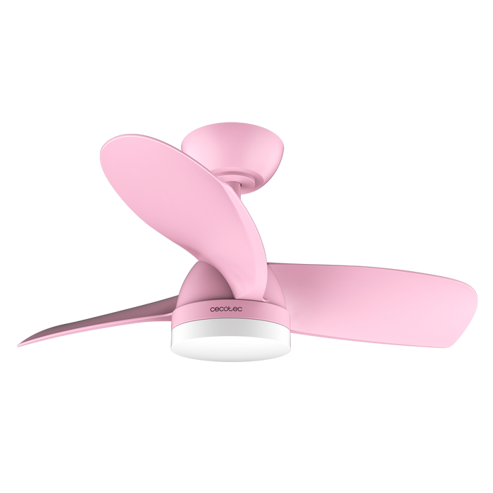 Ventilator de tavan cu iluminare Cecotec EnergySilence Aero 3050 Pink, 35 W, 6 trepte, roz