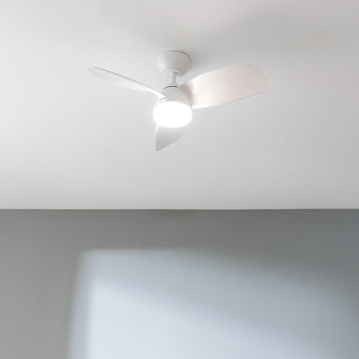 Ventilator de tavan cu iluminare LED Cecotec EnergySilence Aero 3050 White, 35 W, 36”, 6 trepte, alb