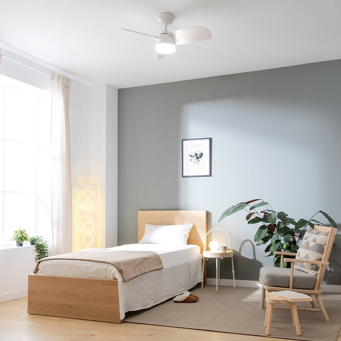 Ventilator de tavan cu iluminare LED Cecotec EnergySilence Aero 3050 White, 35 W, 36”, 6 trepte, alb