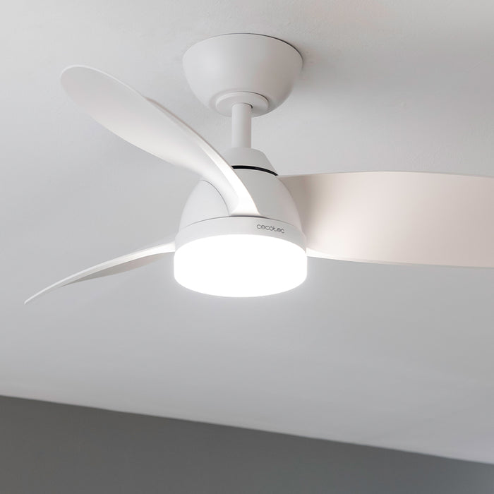 Ventilator de tavan cu iluminare LED Cecotec EnergySilence Aero 3050 White, 35 W, 36”, 6 trepte, alb