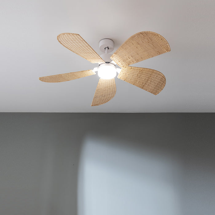 Ventilator de tavan cu lumină Cecotec EnergySilence Aero 5290 Natural, 40 W, diametru 132 cm, 6 trepte