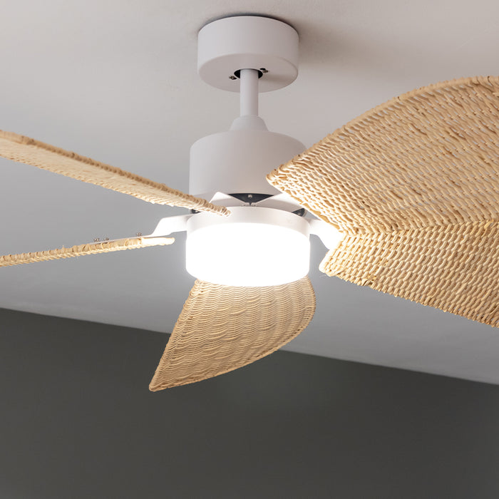 Ventilator de tavan cu lumină Cecotec EnergySilence Aero 5290 Natural, 40 W, diametru 132 cm, 6 trepte