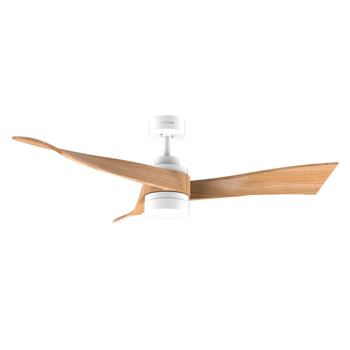 Ventilator de tavan Cecotec EnergySilence Aero 5280 LightWood, 40 W, diametru 132 cm, 6 trepte