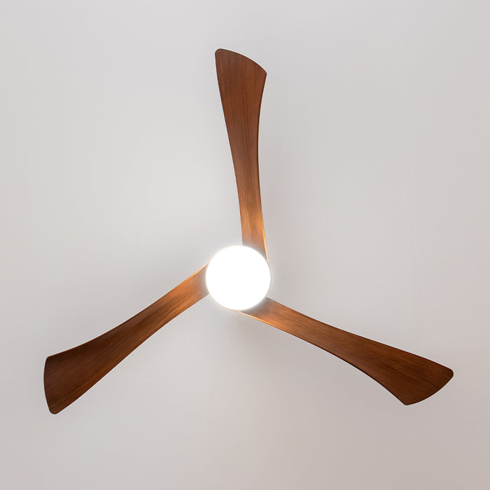 Ventilator de tavan cu iluminare Cecotec EnergySilence Aero 5280 DarkWood, 40 W, diametru 132 cm, 6 trepte