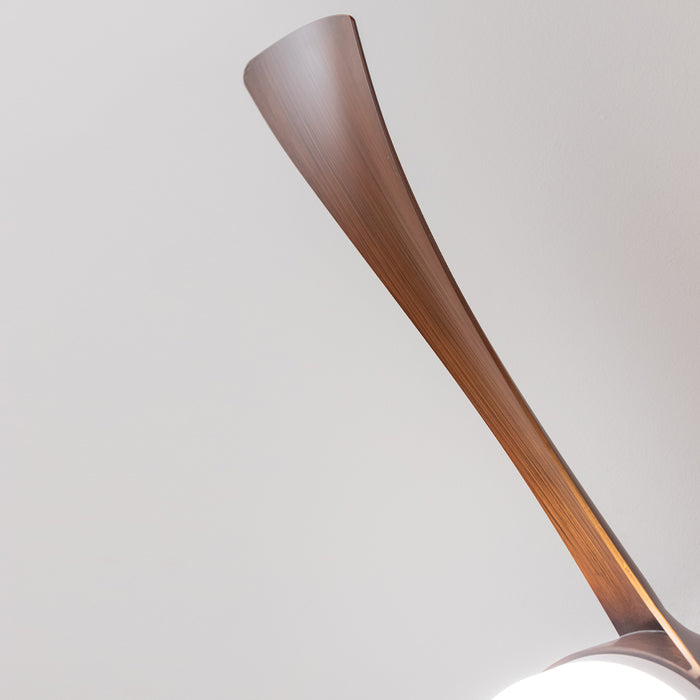 Ventilator de tavan cu iluminare Cecotec EnergySilence Aero 5280 DarkWood, 40 W, diametru 132 cm, 6 trepte