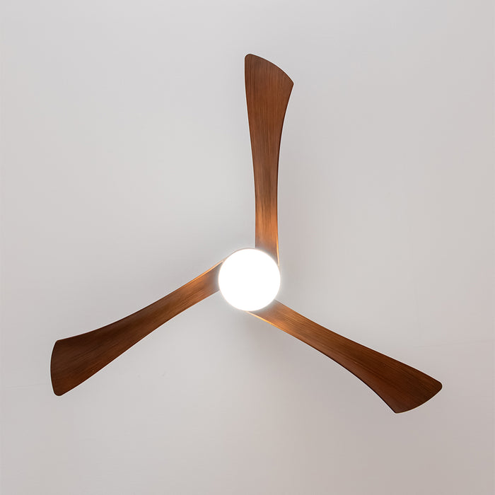 Ventilator de tavan cu iluminare Cecotec EnergySilence Aero 5285 DarkWood, 40 W, diametru 140 cm, 6 viteze