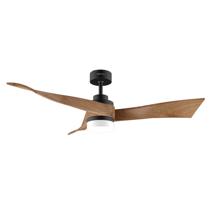 Ventilator de tavan cu iluminare Cecotec EnergySilence Aero 5285 DarkWood, 40 W, diametru 140 cm, 6 viteze