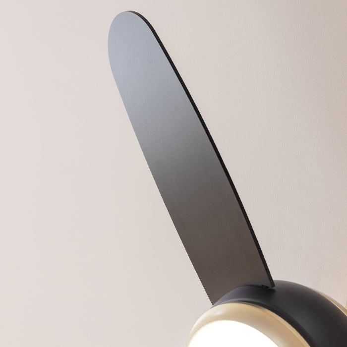 Ventilator de tavan cu iluminare Cecotec EnergySilence Aero 4265 GoldBlack, 65 W, diametru 106 cm, 3 trepte, LED 18 W