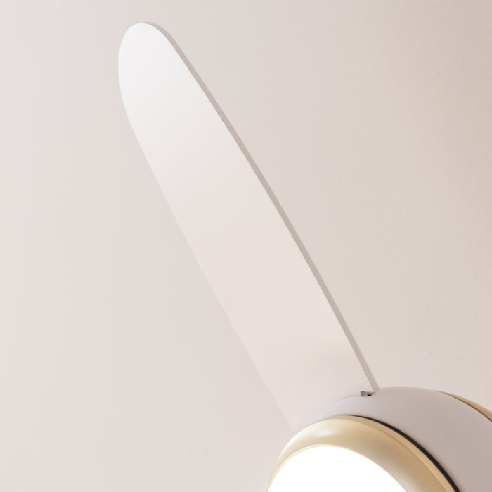 Ventilator de tavan cu iluminare Cecotec EnergySilence Aero 4265 GoldWhite, 65 W, diametru 106 cm, 3 trepte, alb-auriu
