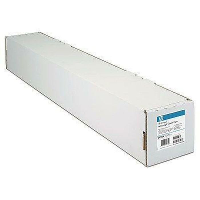 Rola de hârtie Couché HP C6567B Alb 45 m Acoperit Negru
