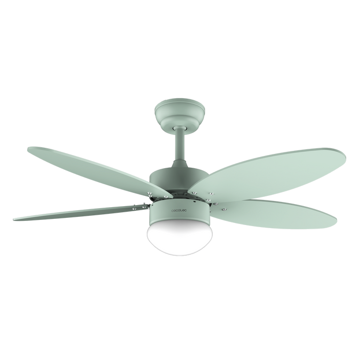 Ventilator de tavan cu iluminare Cecotec EnergySilence Aero 4260 Full Mint, 40 W, diametru 106 cm, 6 trepte