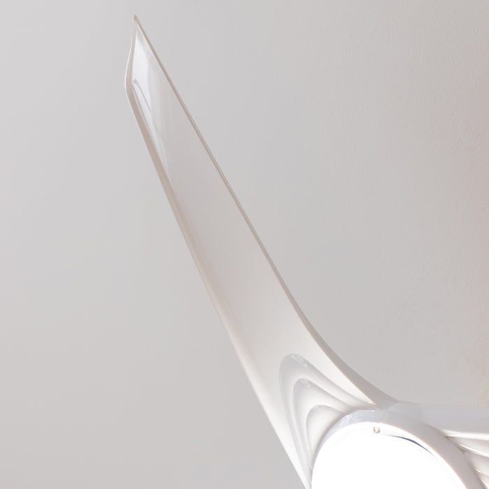 Ventilator de tavan cu lumină LED Cecotec EnergySilence Aero 560 IronWhite, 60 W, diametru 132 cm, 3 trepte, alb
