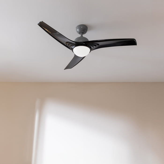 Ventilator de tavan cu iluminare LED Cecotec EnergySilence Aero 560 IronBlack, 60 W, diametru 132 cm, 3 viteze