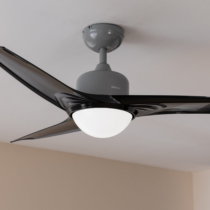 Ventilator de tavan cu iluminare LED Cecotec EnergySilence Aero 560 IronBlack, 60 W, diametru 132 cm, 3 viteze