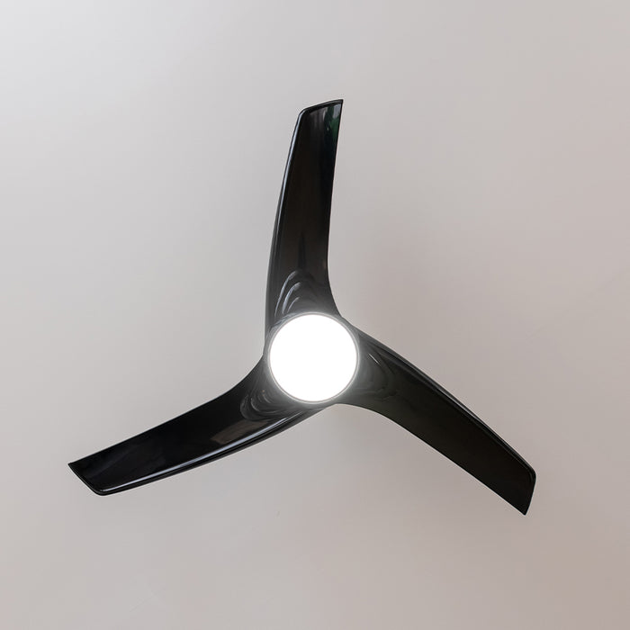 Ventilator de tavan cu iluminare Cecotec EnergySilence Aero 560 GoldBlack, 60 W, diametru 132 cm, 3 viteze, LED 18 W