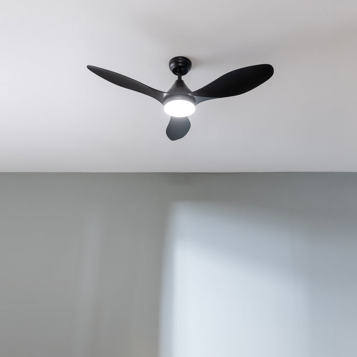 Ventilator de tavan cu lumină Cecotec EnergySilence Aero 5200 Black, 40 W, diametru 122 cm, 3 viteze, negru