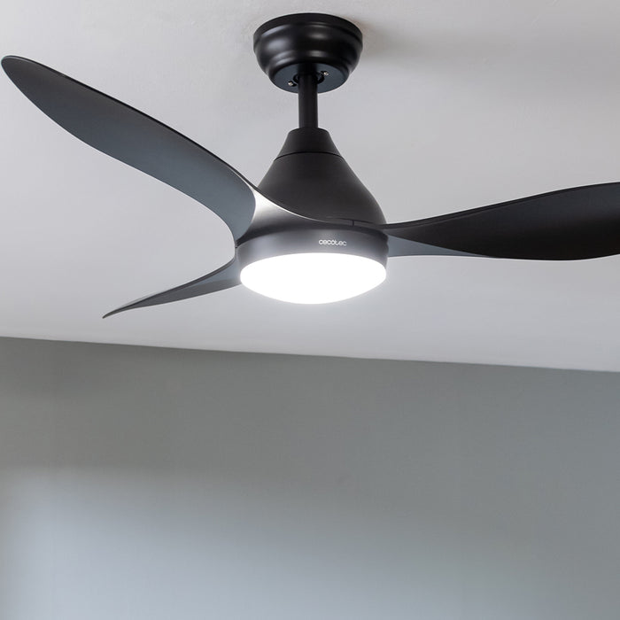Ventilator de tavan cu lumină Cecotec EnergySilence Aero 5200 Black, 40 W, diametru 122 cm, 3 viteze, negru