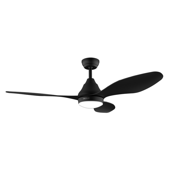 Ventilator de tavan cu lumină Cecotec EnergySilence Aero 5200 Black, 40 W, diametru 122 cm, 3 viteze, negru