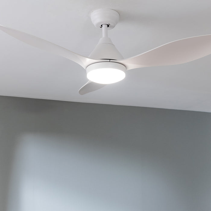 Ventilator de tavan cu iluminare Cecotec EnergySilence Aero 5200 White, 62 W, diametru 122 cm, 3 viteze