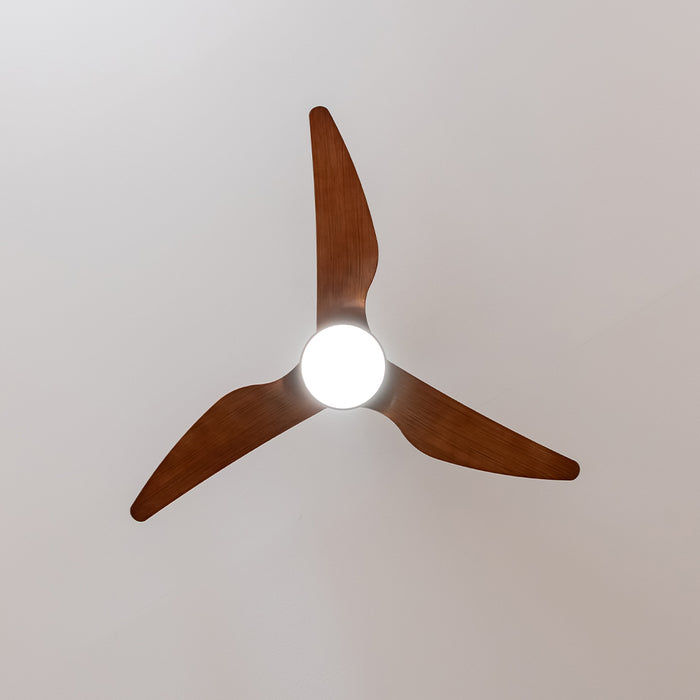 Ventilator de tavan cu lumină Cecotec EnergySilence Aero 5250 BlackWood, 62 W, diametru 122 cm, 3 viteze