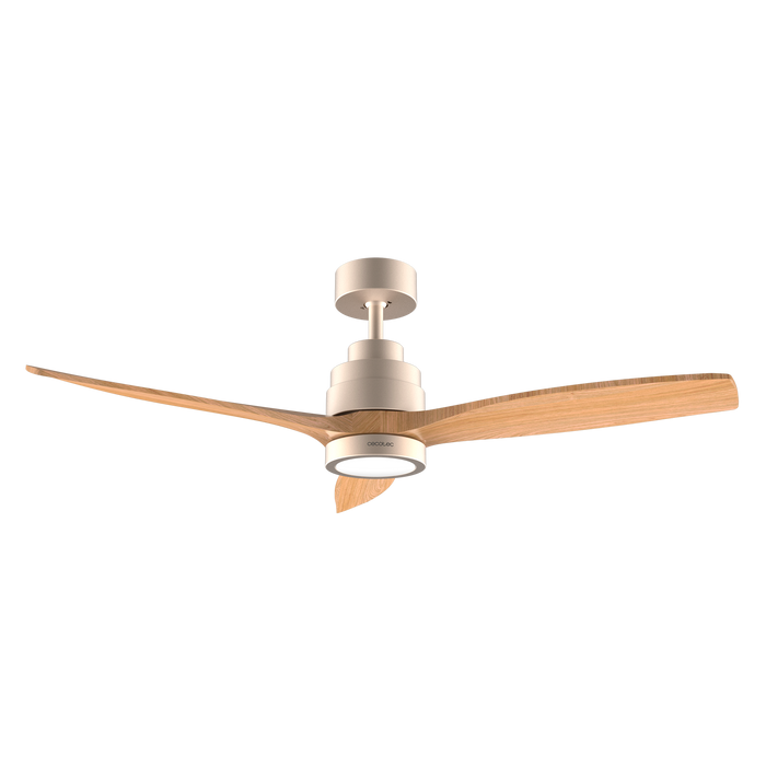 Ventilator de tavan cu lampă Cecotec EnergySilence Aero 5295 GoldWhite, 35 W, diametru 132 cm, 6 trepte