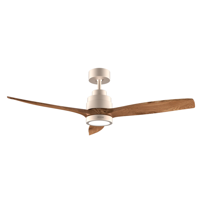 Ventilator de tavan cu iluminare Cecotec EnergySilence Aero 5295 GoldBlack, 35 W, diametru 132 cm, 6 trepte