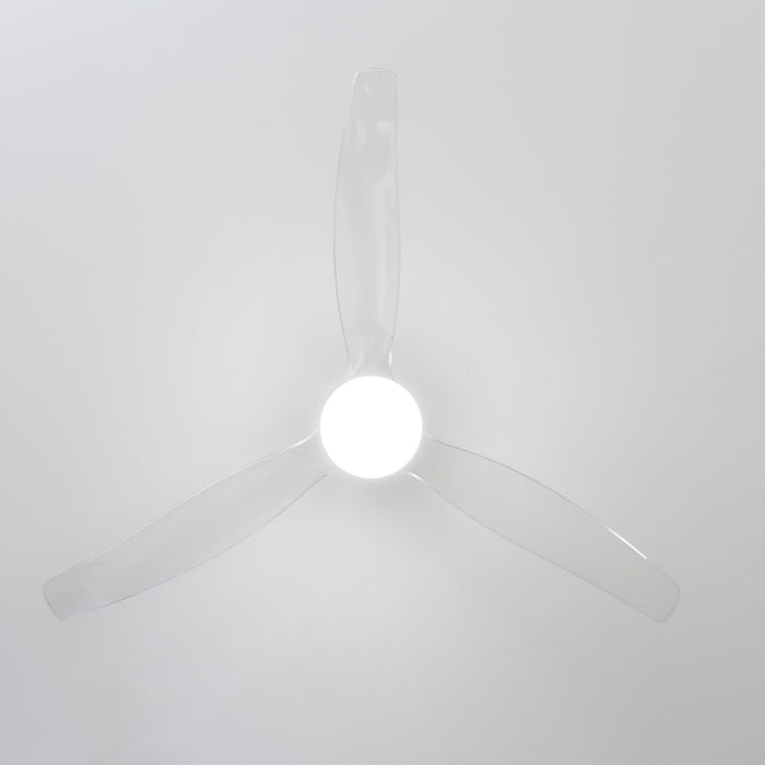 Ventilator de tavan cu lumină Cecotec EnergySilence Aero 5650 White&Transparent, 40 W, diametru 132 cm, 6 trepte