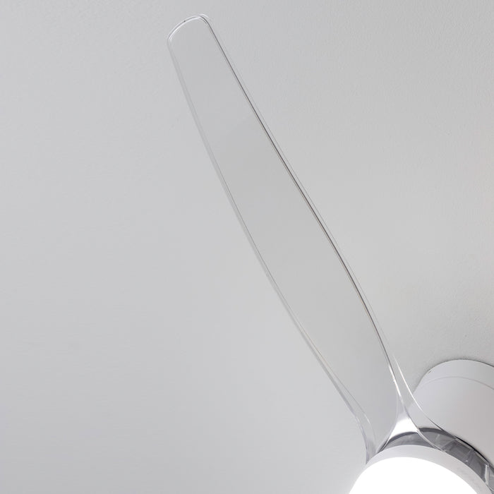 Ventilator de tavan cu lumină Cecotec EnergySilence Aero 5650 White&Transparent, 40 W, diametru 132 cm, 6 trepte