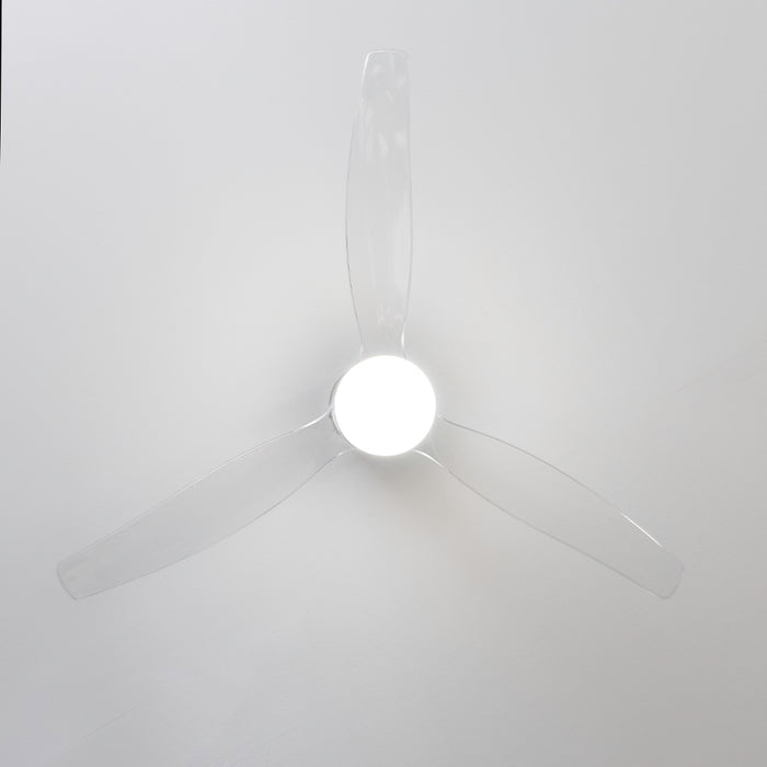 Ventilator de tavan cu iluminare Cecotec EnergySilence Aero 5650 Black&Transparent, 40 W, 132 cm, 6 trepte