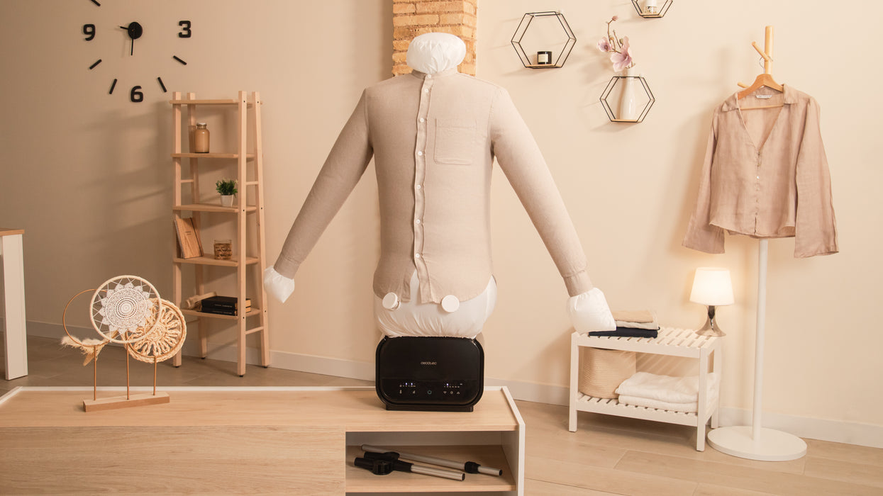 Mannechin pentru uscare și călcare Cecotec IronHero 1200 Mannequin Dry S, 1200 W, 50–70 °C, temporizator 15–180 min
