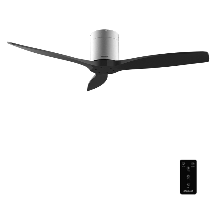 Ventilator de tavan Cecotec EnergySilence Aero 5400 Classic Iron&Black, 40 W, 132 cm, 6 trepte, Wi-Fi