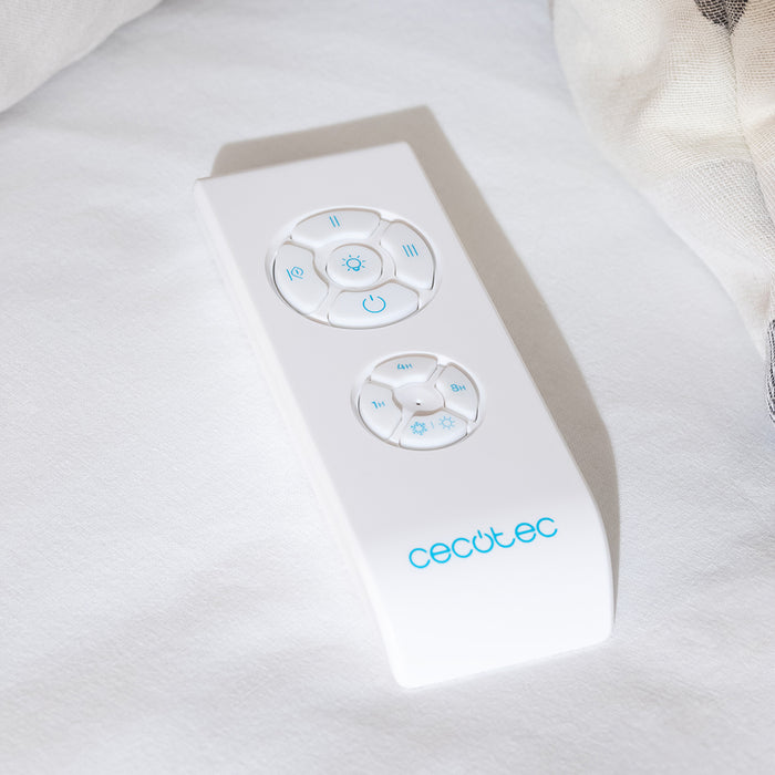 Ventilator de tavan cu lampă Cecotec EnergySilence Aero 4200 GoldLightWood, 53 W, diametru 106 cm, 3 trepte, telecomandă