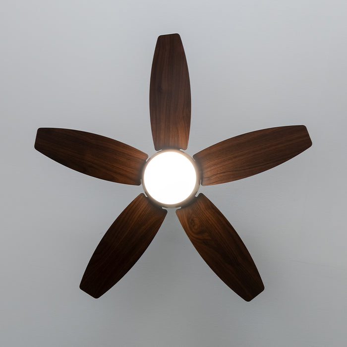 Ventilator de tavan cu lumină Cecotec EnergySilence Aero 4200 GoldDarkWood, 53 W, diametru 106 cm, 3 trepte, LED 15 W