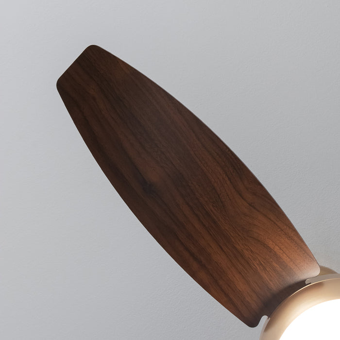Ventilator de tavan cu lumină Cecotec EnergySilence Aero 4200 GoldDarkWood, 53 W, diametru 106 cm, 3 trepte, LED 15 W