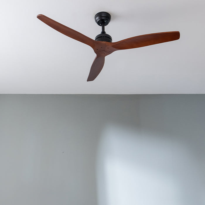 Ventilator de tavan fără iluminare Cecotec EnergySilence Aero 5270 DarkWood, 40 W, diametru 132 cm, 6 trepte