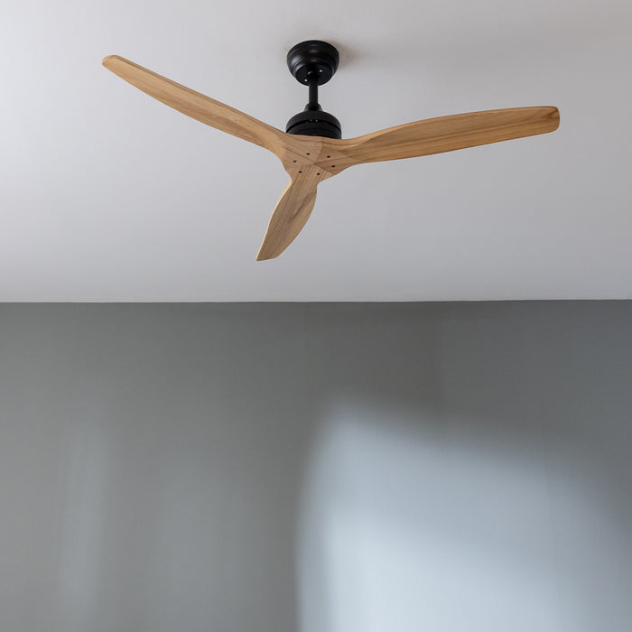 Ventilator de tavan fără iluminare Cecotec EnergySilence Aero 5270 Black&LightWood, 40 W, diametru 132 cm, 6 trepte