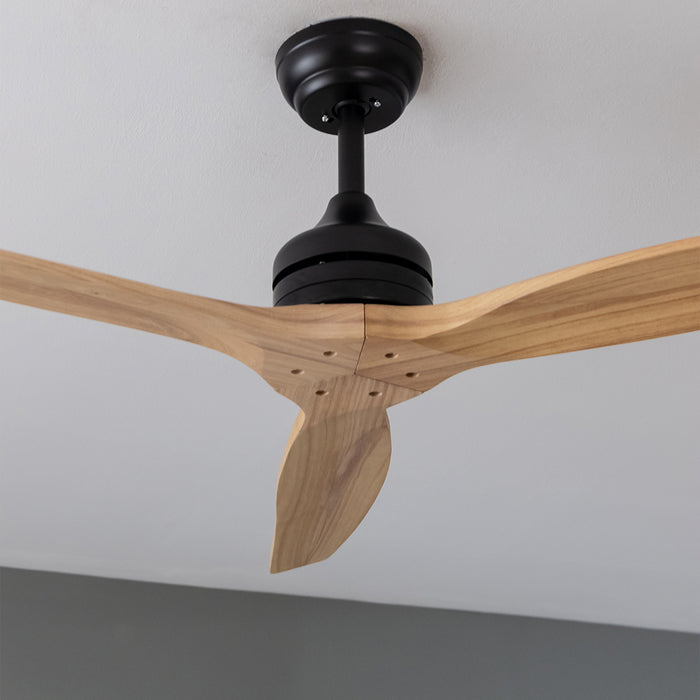 Ventilator de tavan fără iluminare Cecotec EnergySilence Aero 5270 Black&LightWood, 40 W, diametru 132 cm, 6 trepte